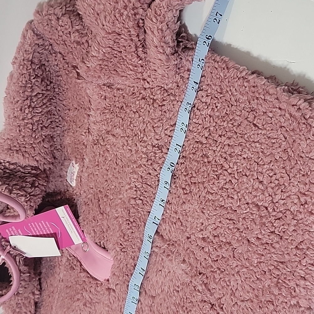 Earth YOGA Sherpa pullover for Susan Komen, mauve heather, NWT, XXL, super soft! - Picture 7 of 8